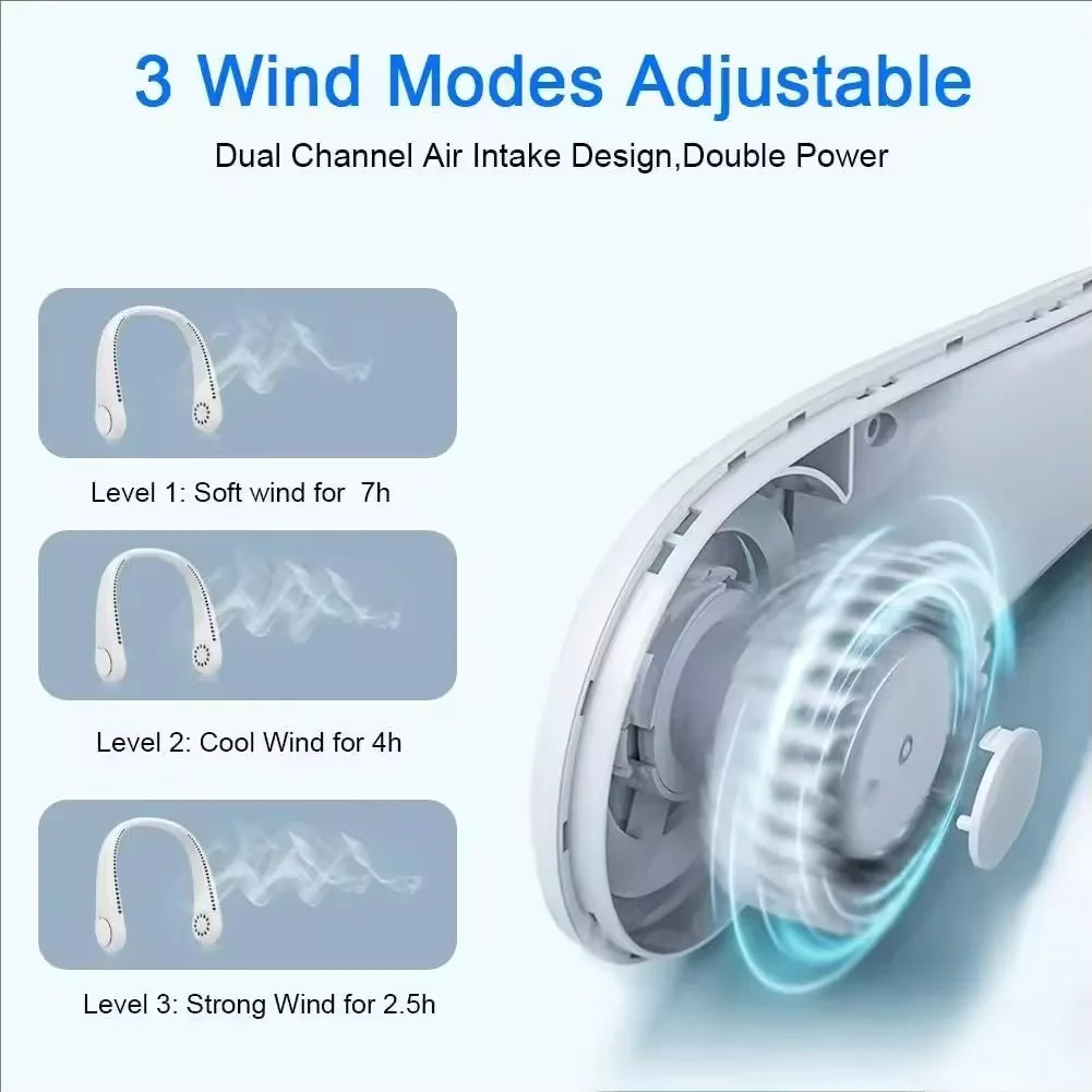 CoolBreeze Hands-Free Neck Fan