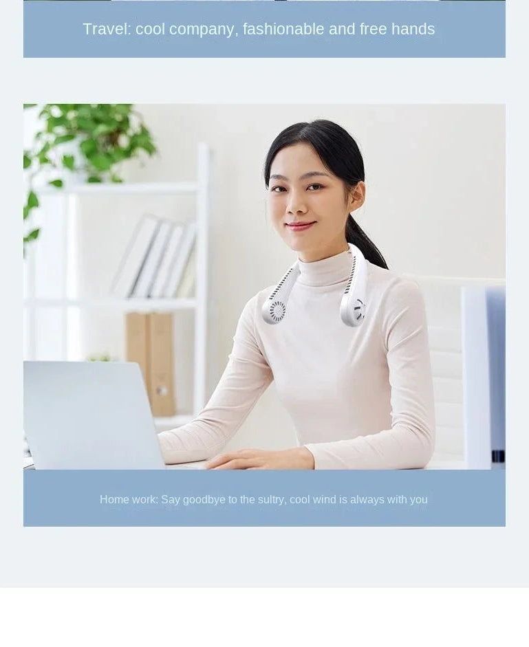 CoolBreeze Hands-Free Neck Fan