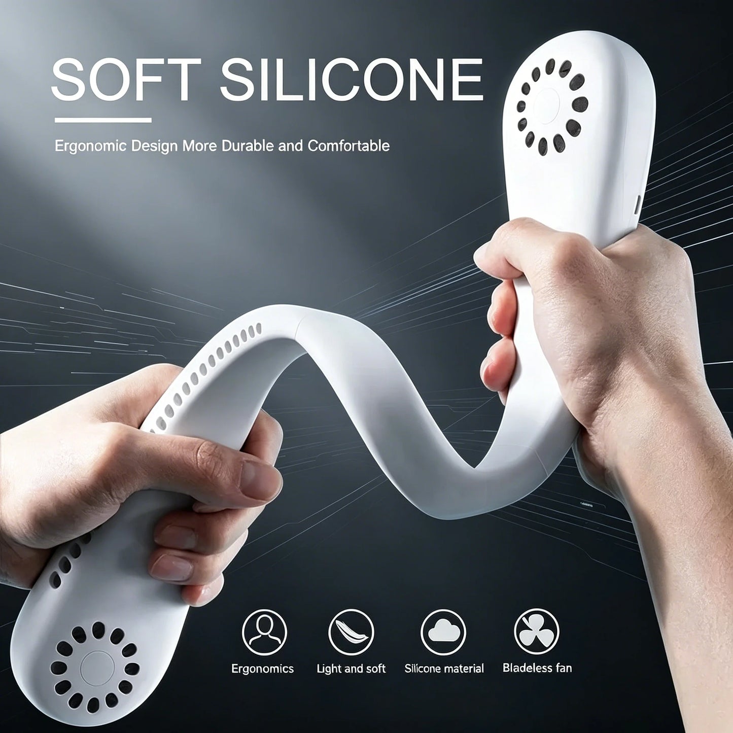 CoolBreeze Hands-Free Neck Fan