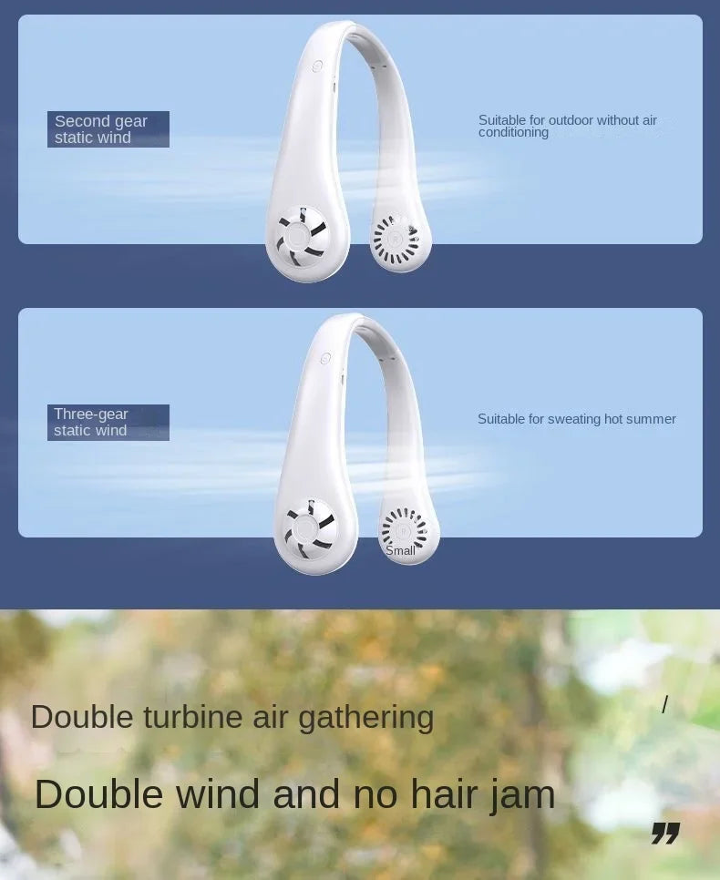 CoolBreeze Hands-Free Neck Fan